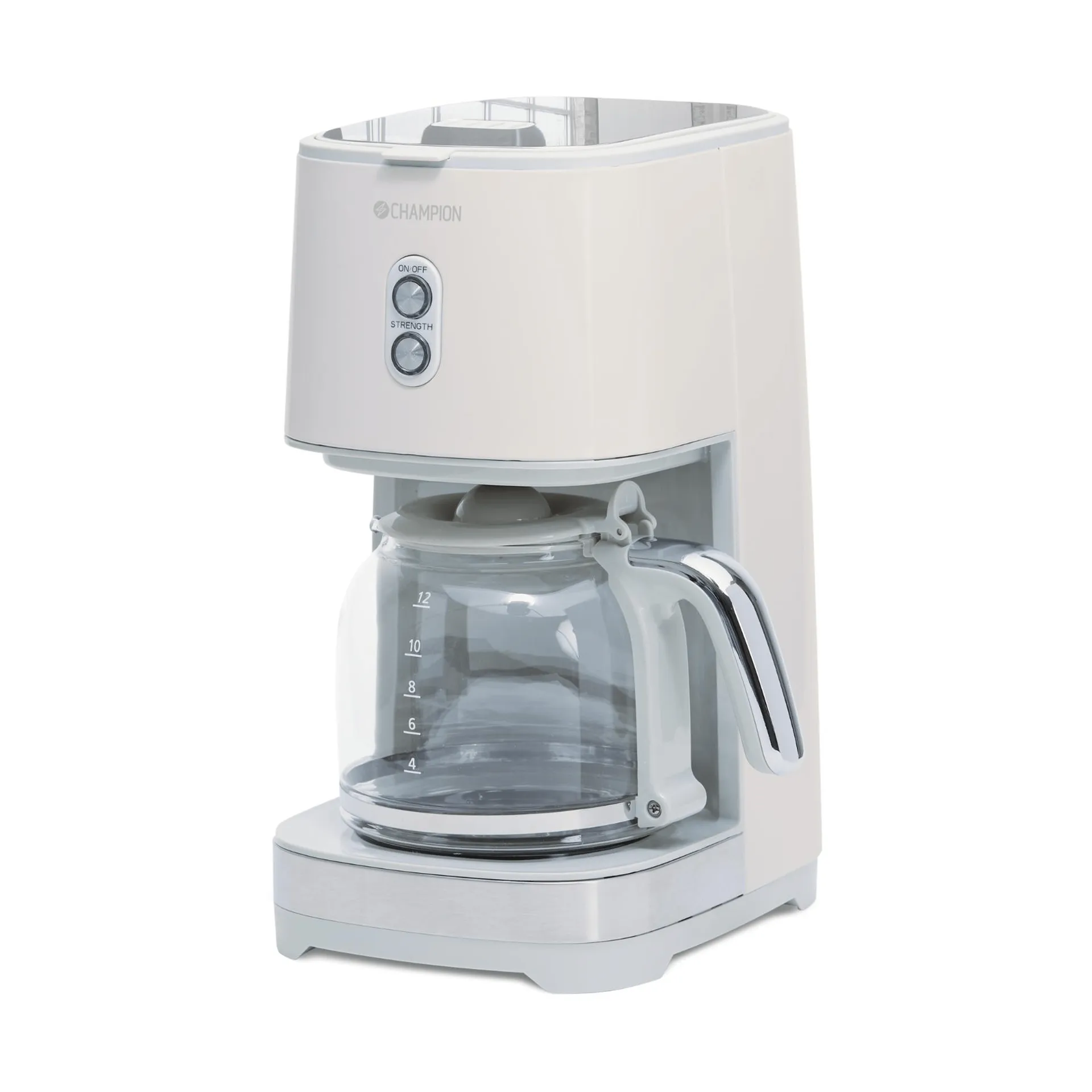 Champion Creme White kaffetrakter, Beige, 12 kopper Champion