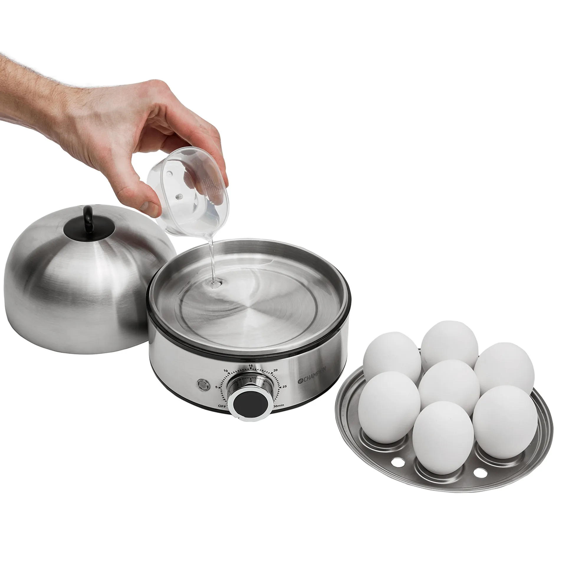 Champion eggkoker 7 egg, Rustfritt stål Champion