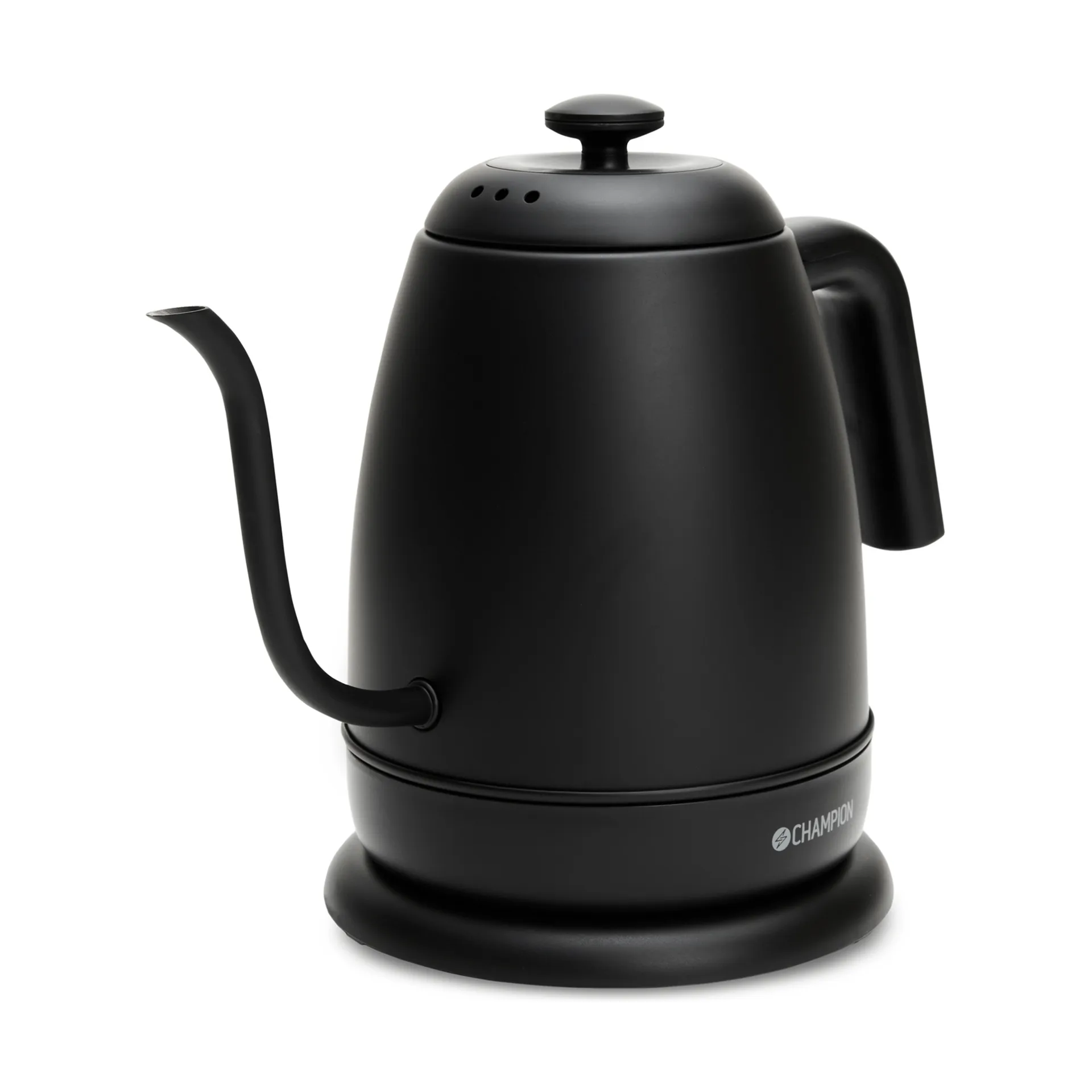 Champion Pour Over Elegant vannkoker, Mattsvart, 1 l Champion