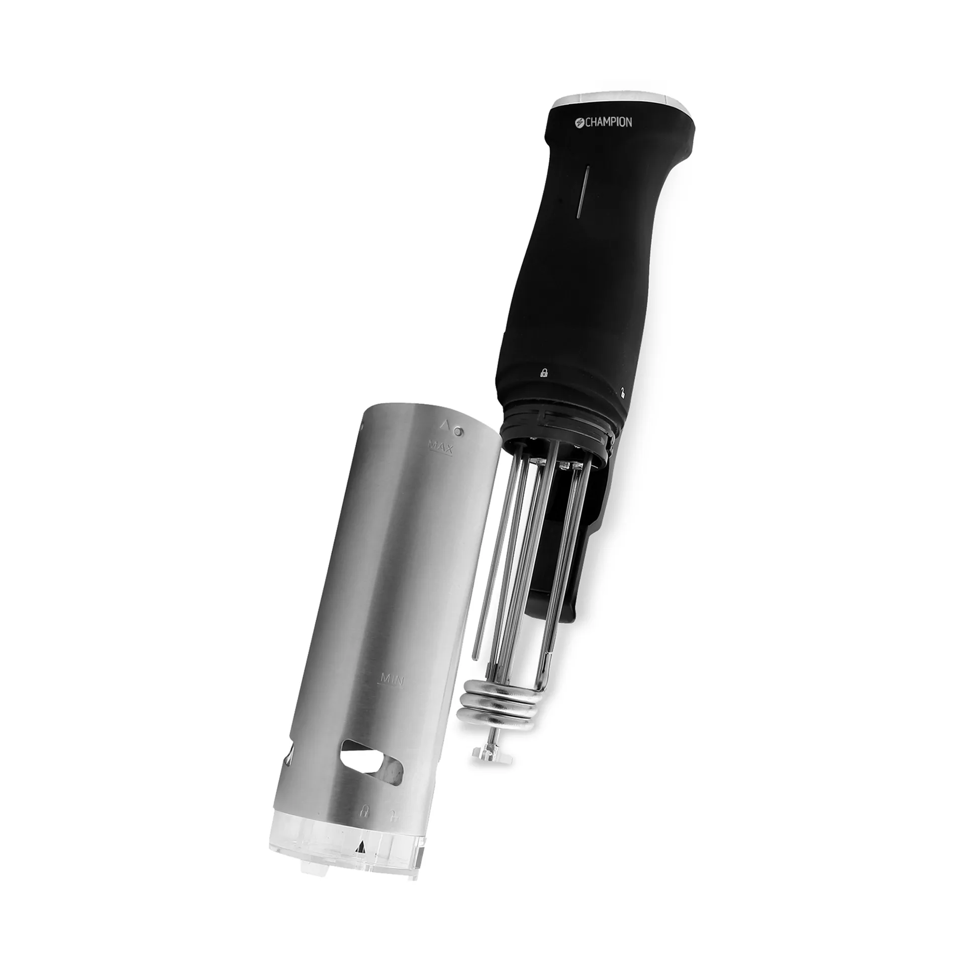 Champion Precision sous vide, Rustfritt stål-svart Champion