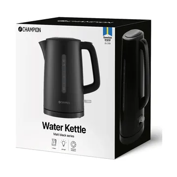 Champion vannkoker - Mattsvart, 1,7 l - Champion
