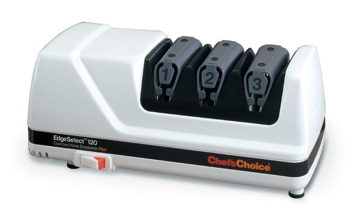 Modell 120 Knivsliper elektrisk diamant 3 trinn - Hvit - Chef's Choice