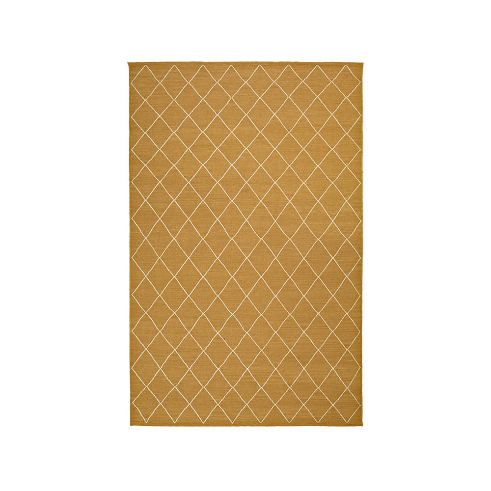 Chhatwal & Jonsson Diamond teppe Masala yellow/off-white, 184 x 280 cm