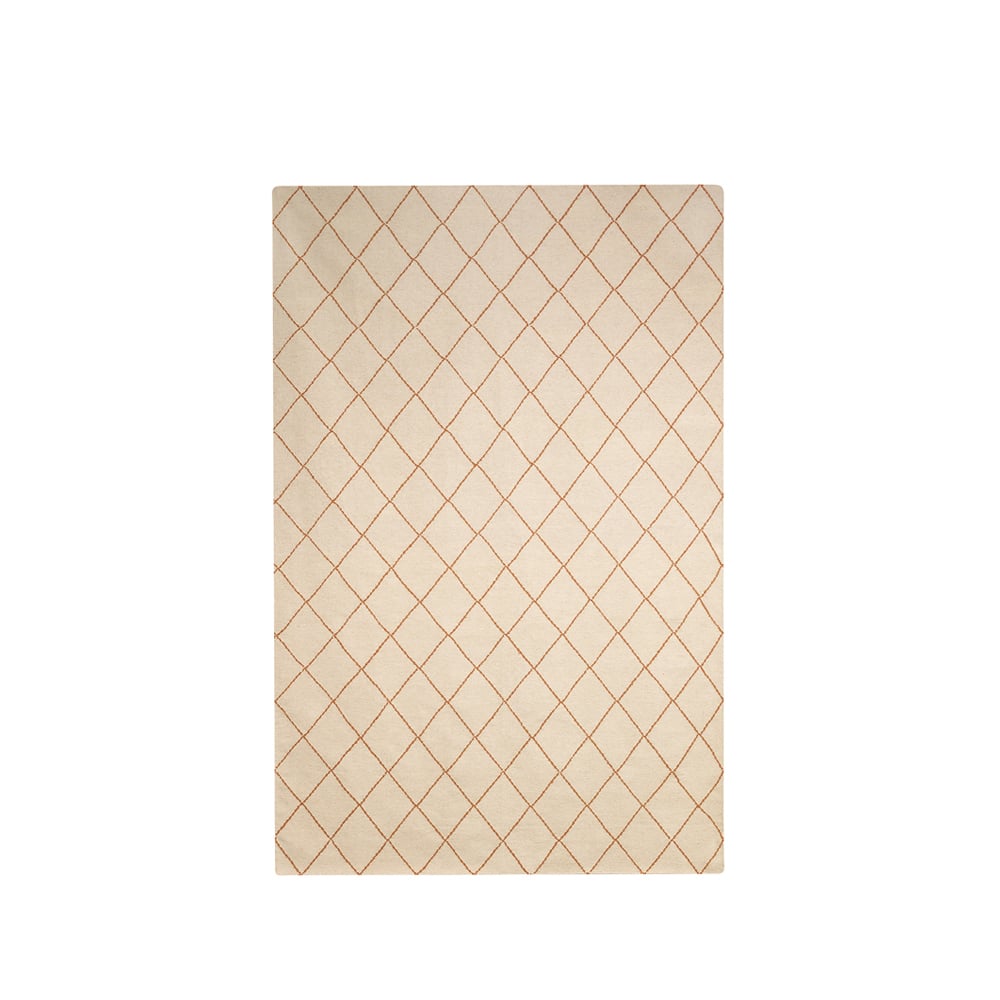 Chhatwal & Jonsson Diamond teppe Off-white/oransje, 184 x 280 cm