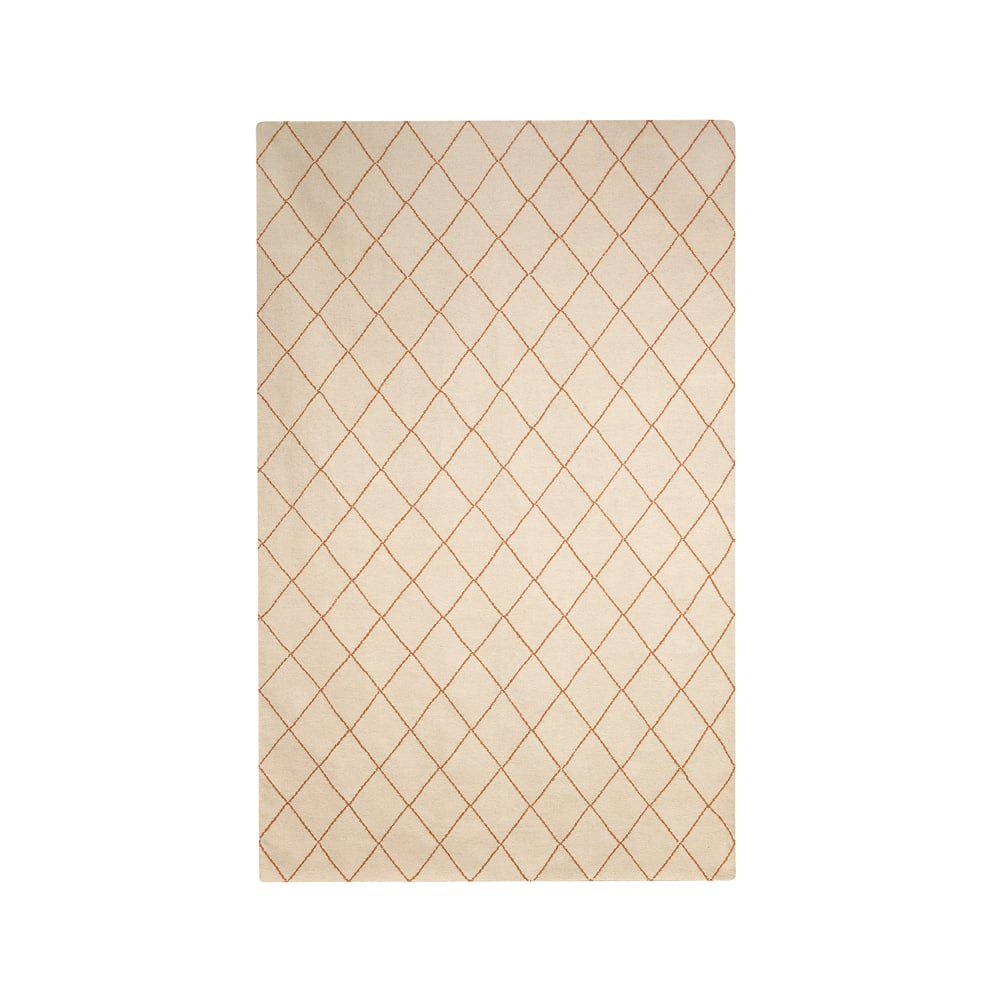 Chhatwal & Jonsson Diamond teppe Off-white/oransje, 230 x 336 cm