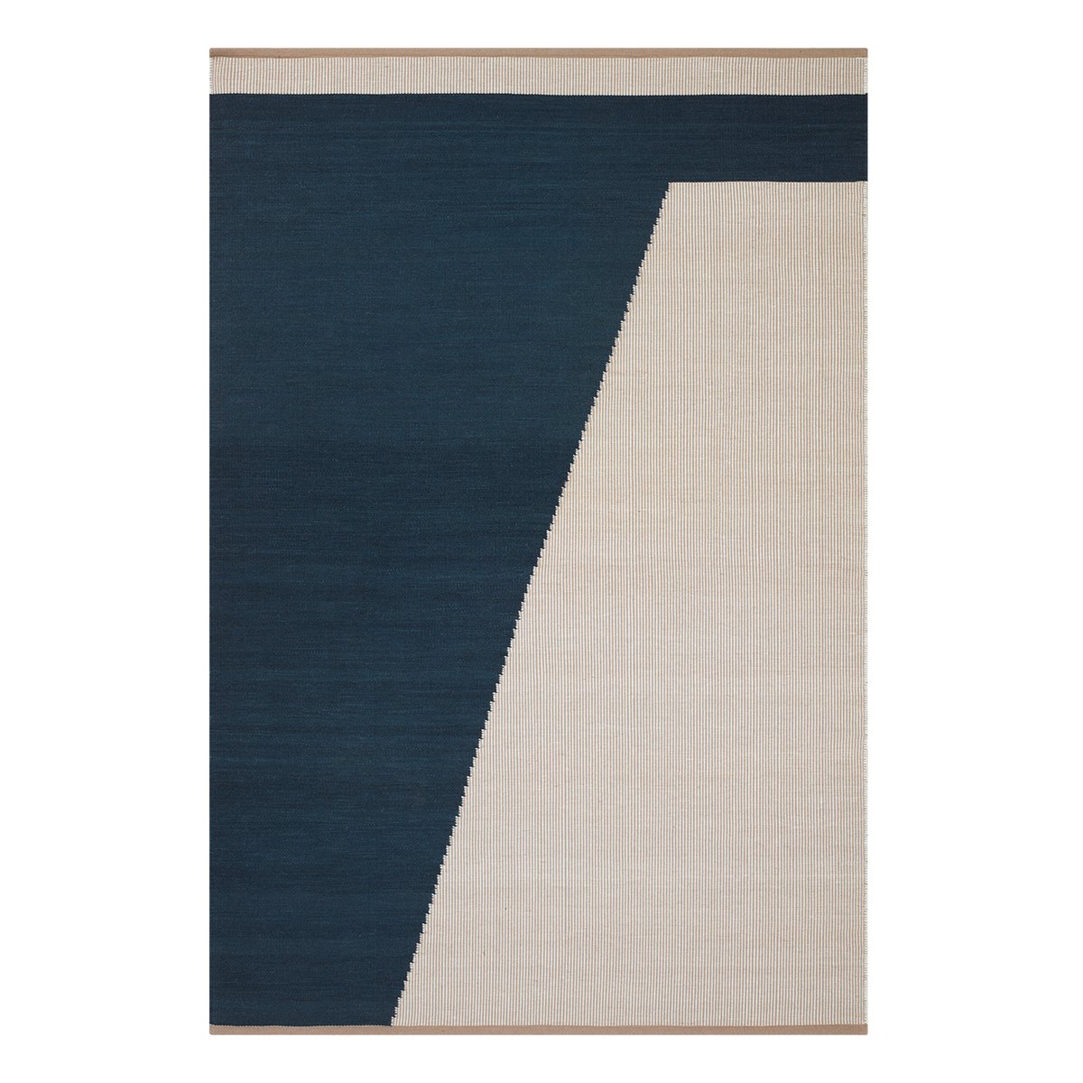 Chhatwal & Jonsson Una ullteppe 180x270 cm Dark blue-beige-off white