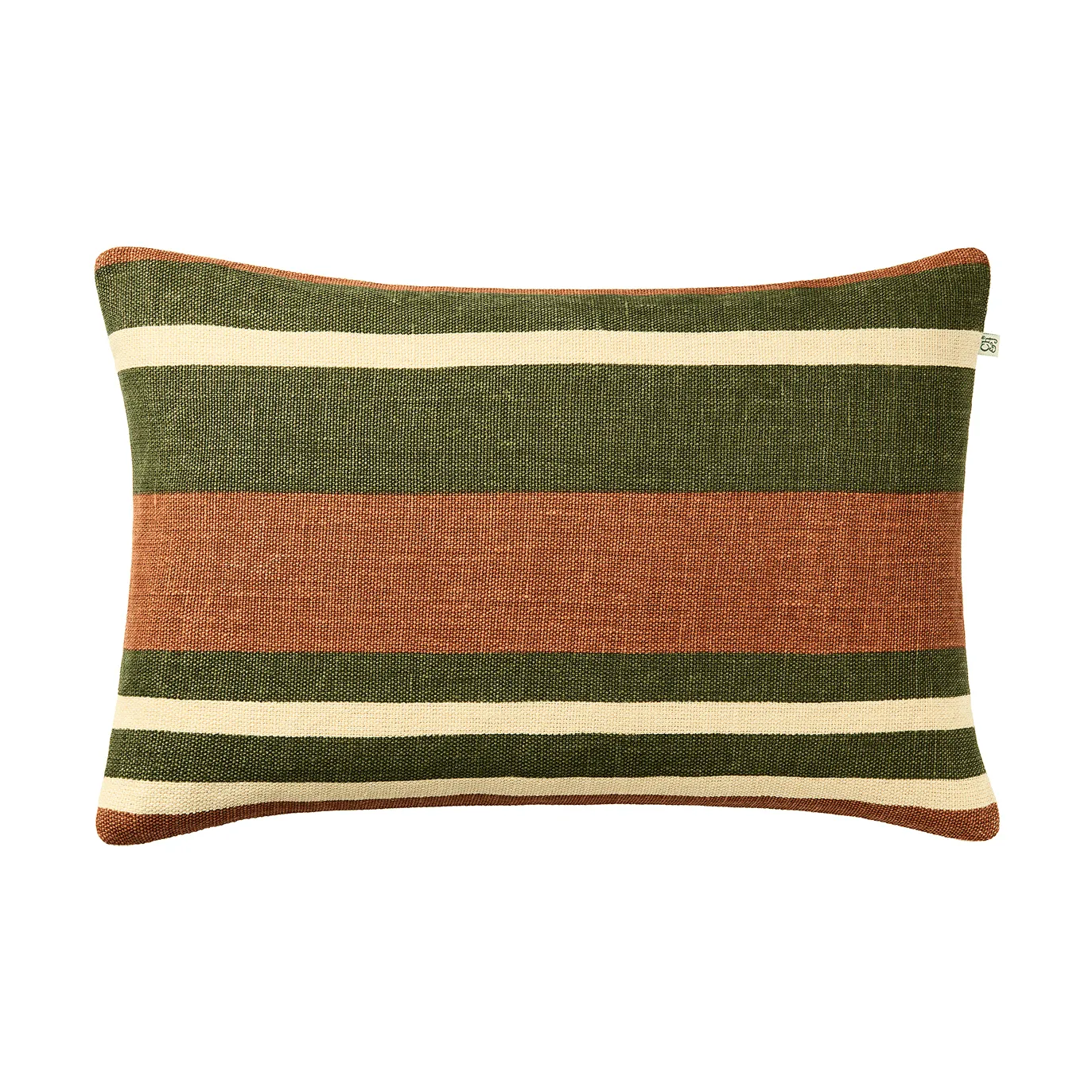 Vera putetrekk, Apricot Orange-Cactus Green, 40x60 cm Chhatwal & Jonsson