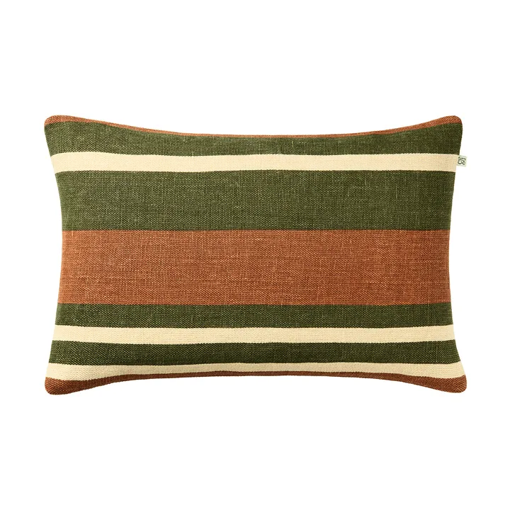 Vera putetrekk - Apricot Orange-Cactus Green, 40x60 cm - Chhatwal & Jonsson