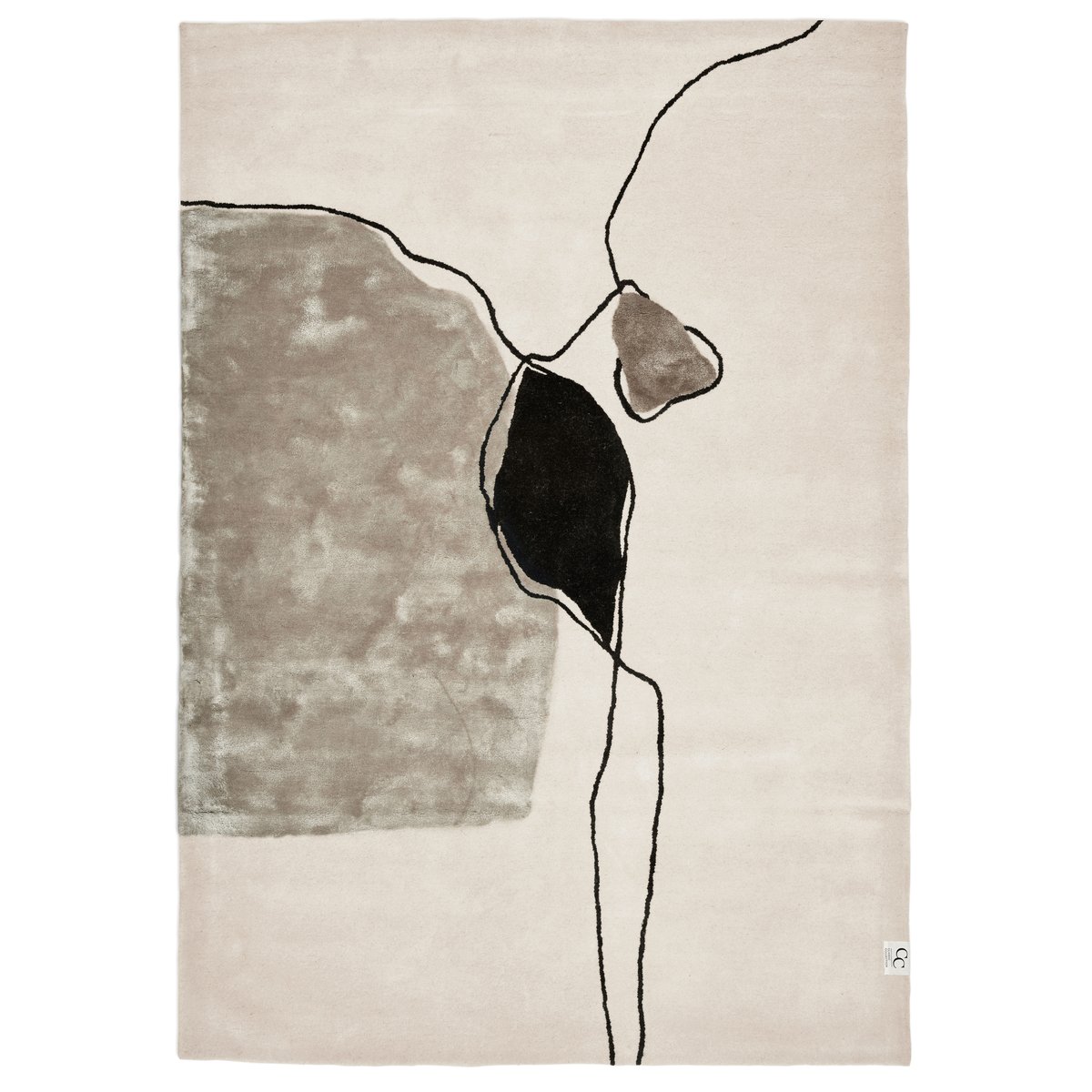 Abstract teppe ivory