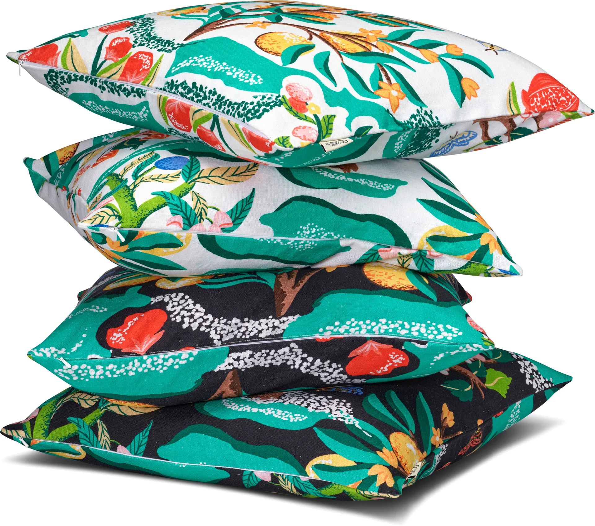 Botanical Orange putetrekk 50x50 cm, White Classic Collection