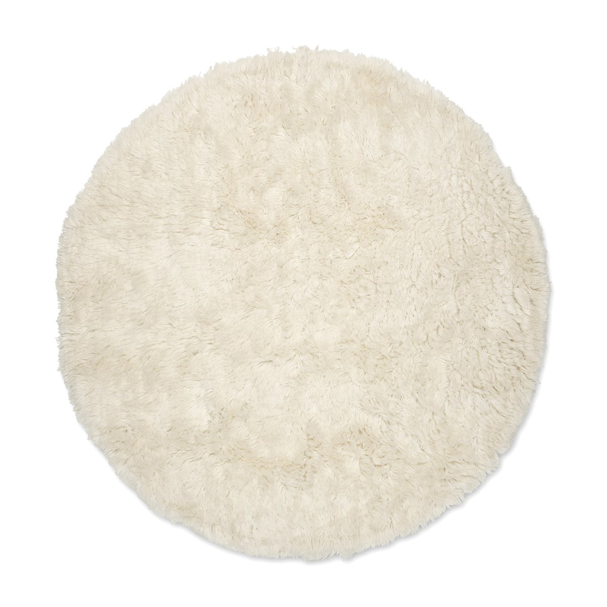 Classic Collection Cloudy ullteppe Ø 160 cm Naturhvit