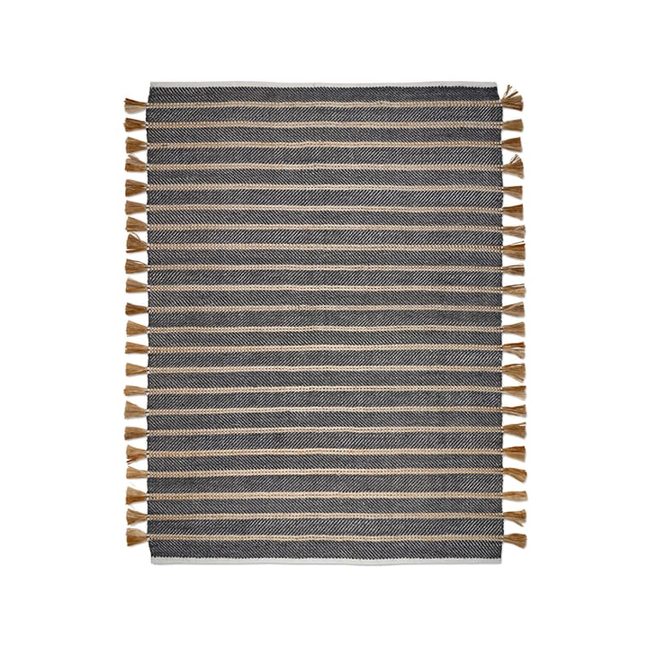 Cochin teppe, sort/jute, 170 x 230 cm Classic Collection