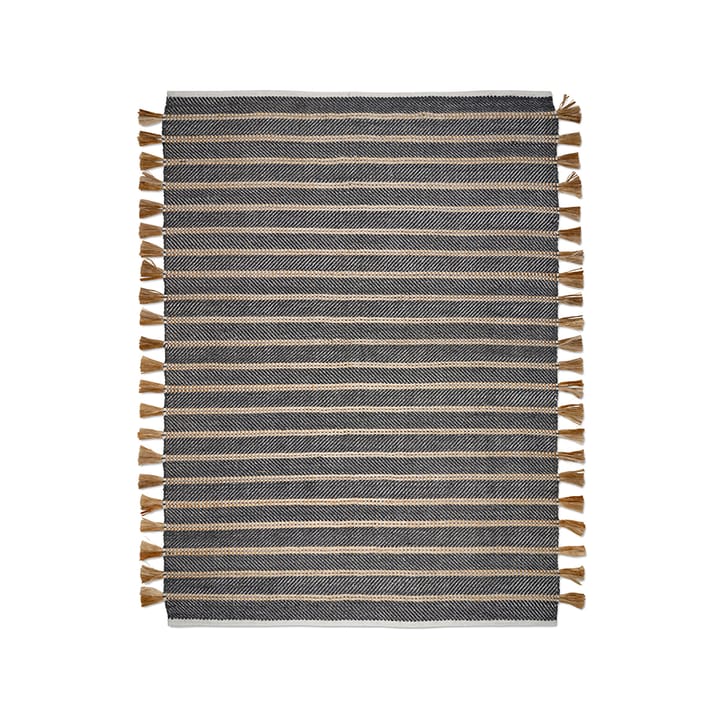 Cochin teppe - sort/jute, 200 x 300 cm - Classic Collection