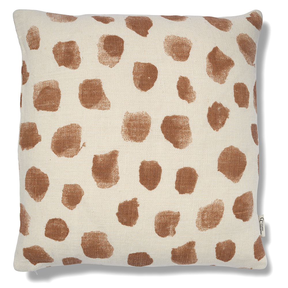 Classic Collection Dotty putetrekk 50x50 cm Hvit-glasert ingefær