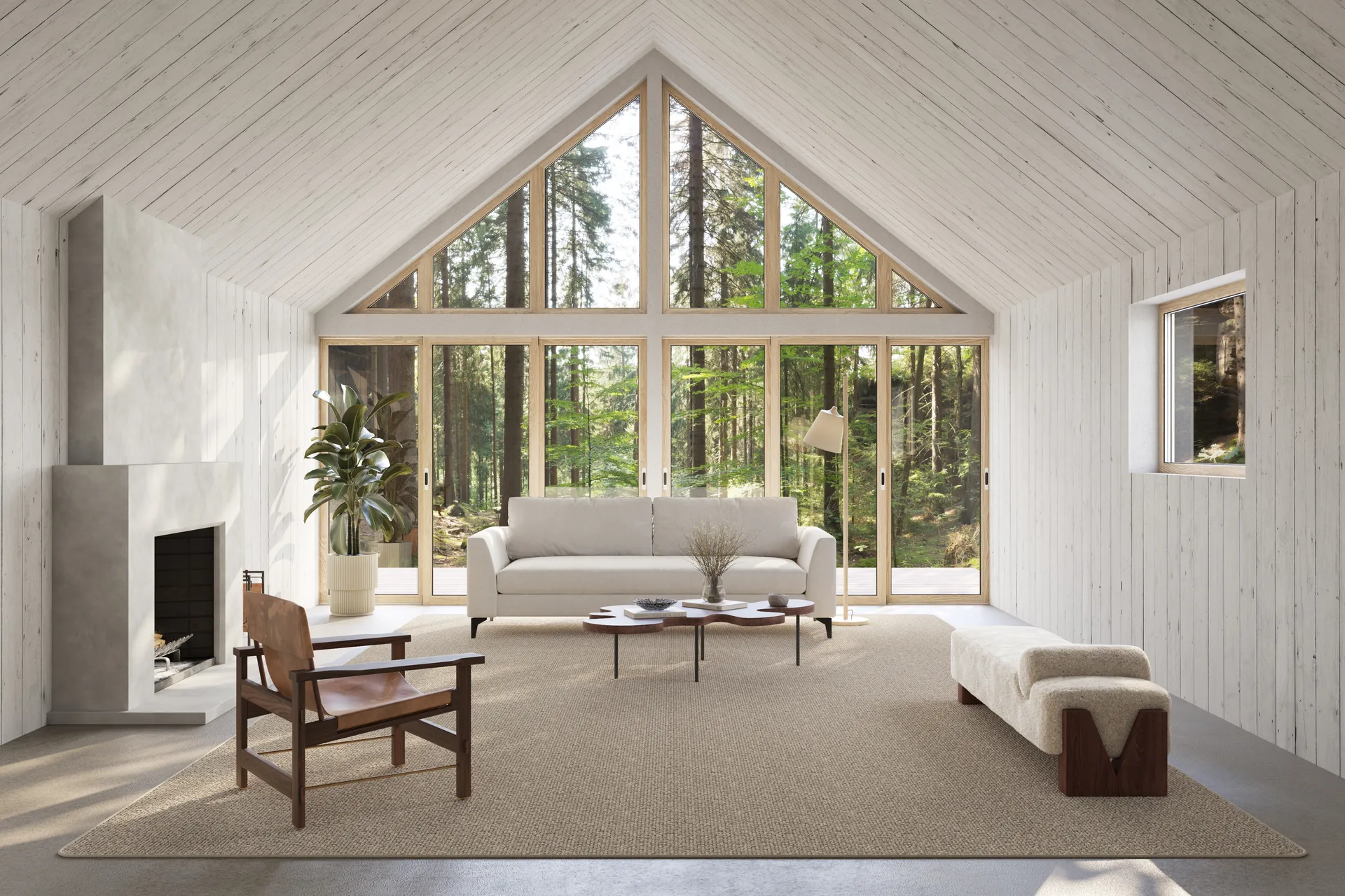 Fjellmyr teppe, Naturbeige, 200x200 cm Classic Collection