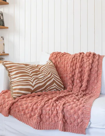 Gems pledd 130x170 cm - Brown - Classic Collection