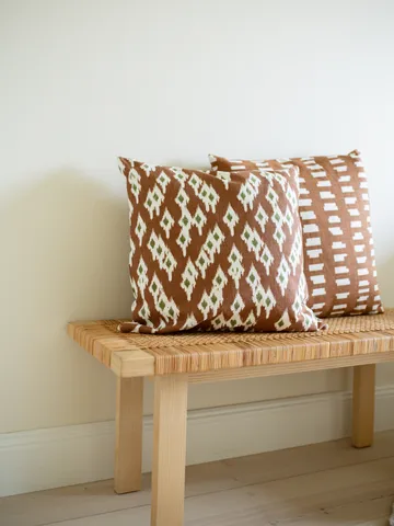 Ikat Diamond putetrekk 50x50 cm - Brown - Classic Collection
