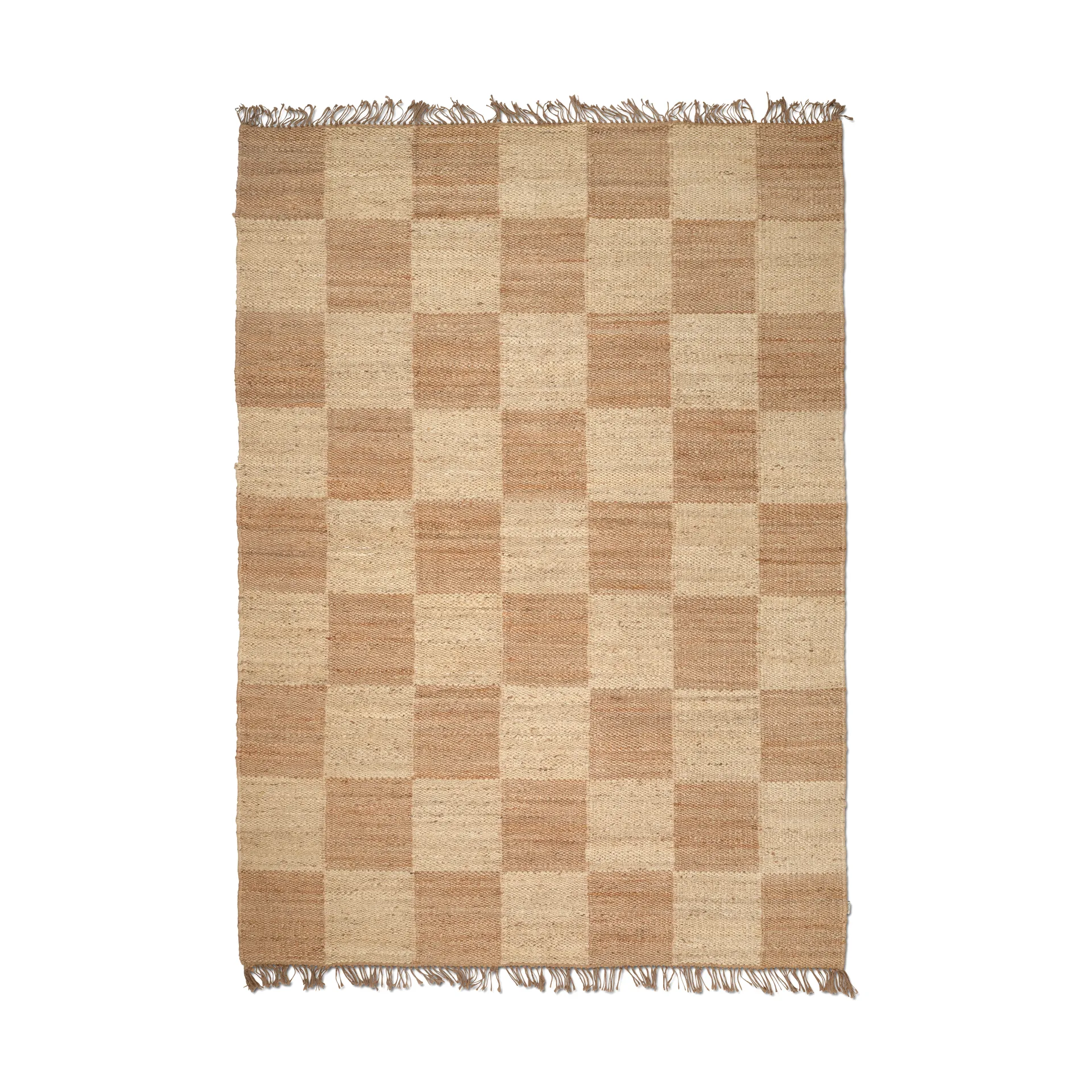 Jute Squares teppe, Natural, 250x350 cm Classic Collection