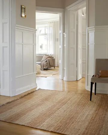 Jute Stripes teppe - Natural jute, 170x230 cm - Classic Collection