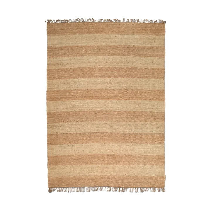 Jute Stripes teppe - Natural jute, 200x300 cm - Classic Collection