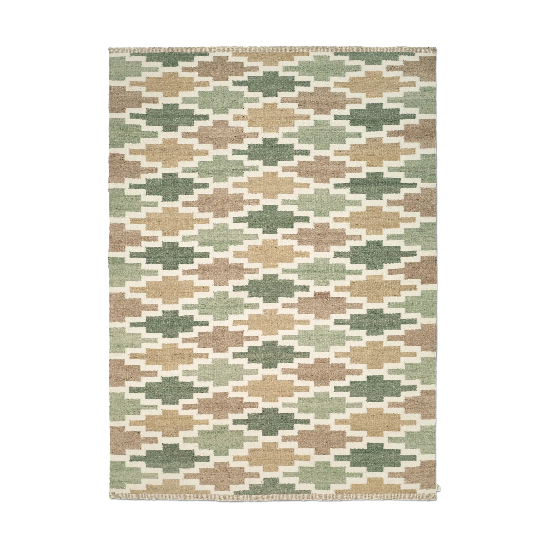 Korsnäs teppe, Grønbeige, 250x350 cm Classic Collection