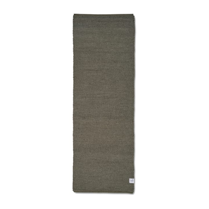 Merino entréteppe, Dark green, 80 x 250 cm Classic Collection