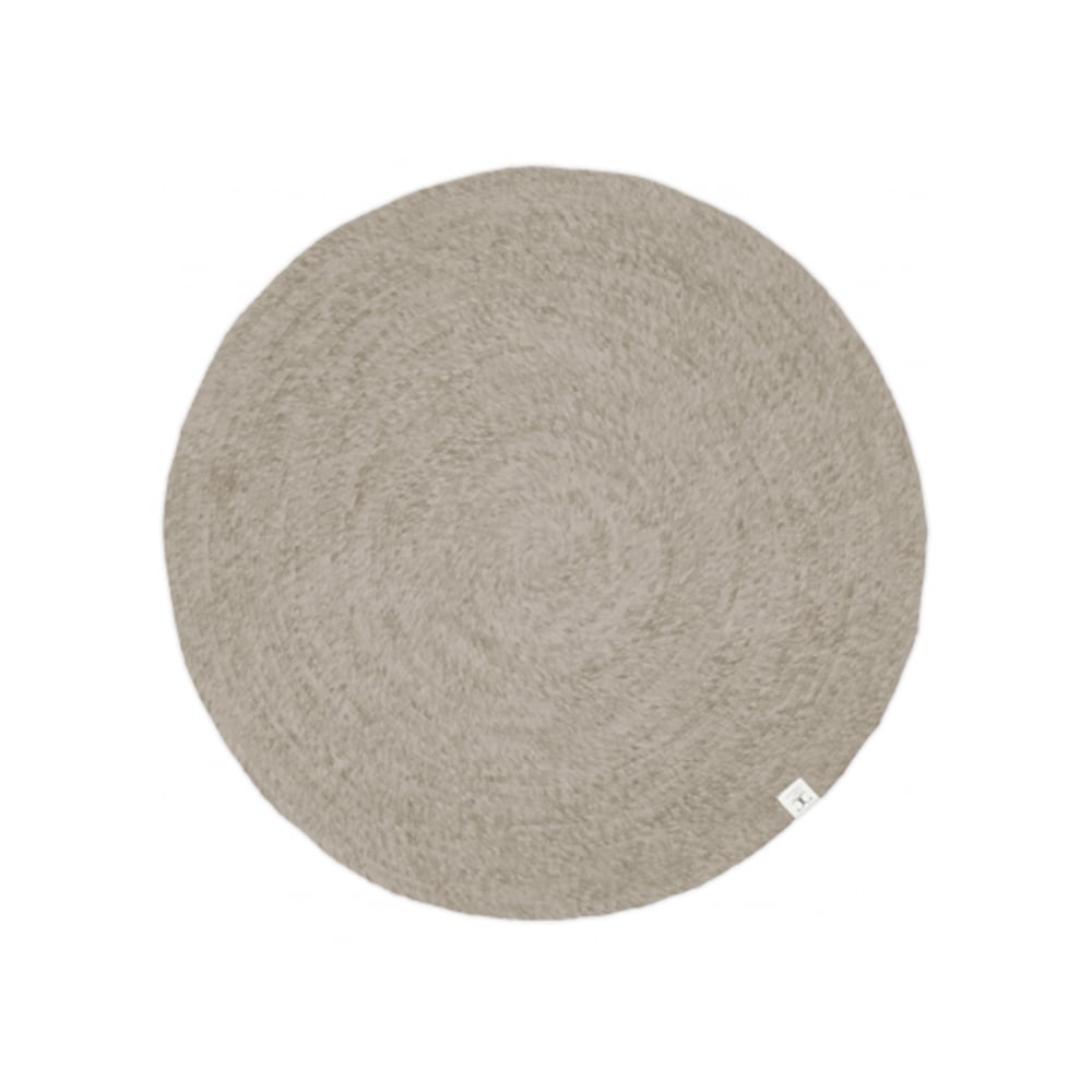 Classic Collection Merino teppe rundt Oat, 160 cm