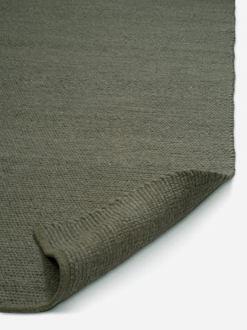 Merino ullteppe 170x230 cm - Mørkegrønn - Classic Collection