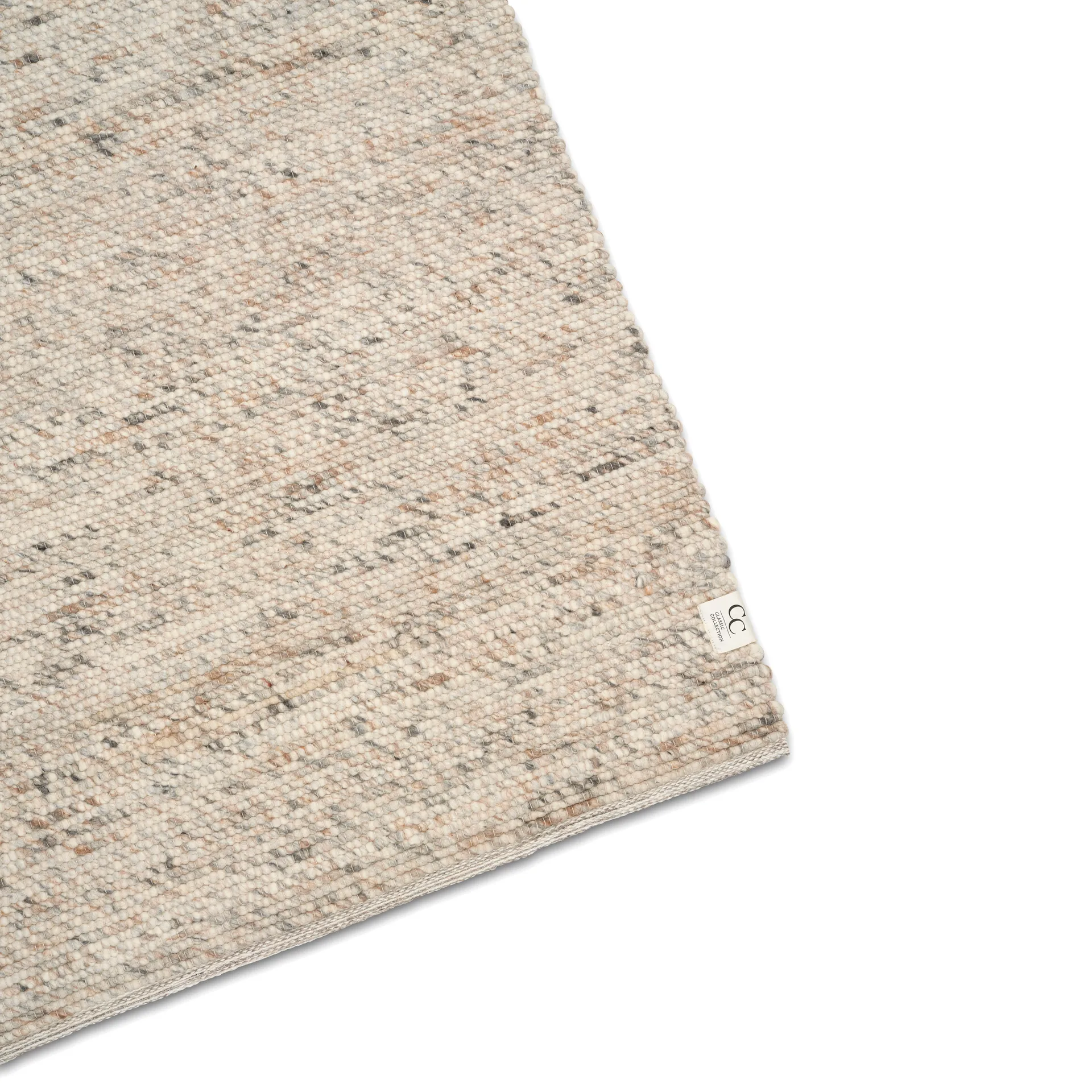Merino ullteppe 200x300 cm, Naturbeige Classic Collection