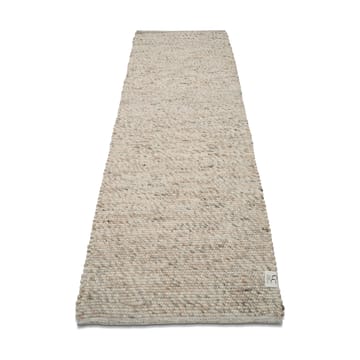 Merino ullteppe 80x250 cm - Naturbeige - Classic Collection