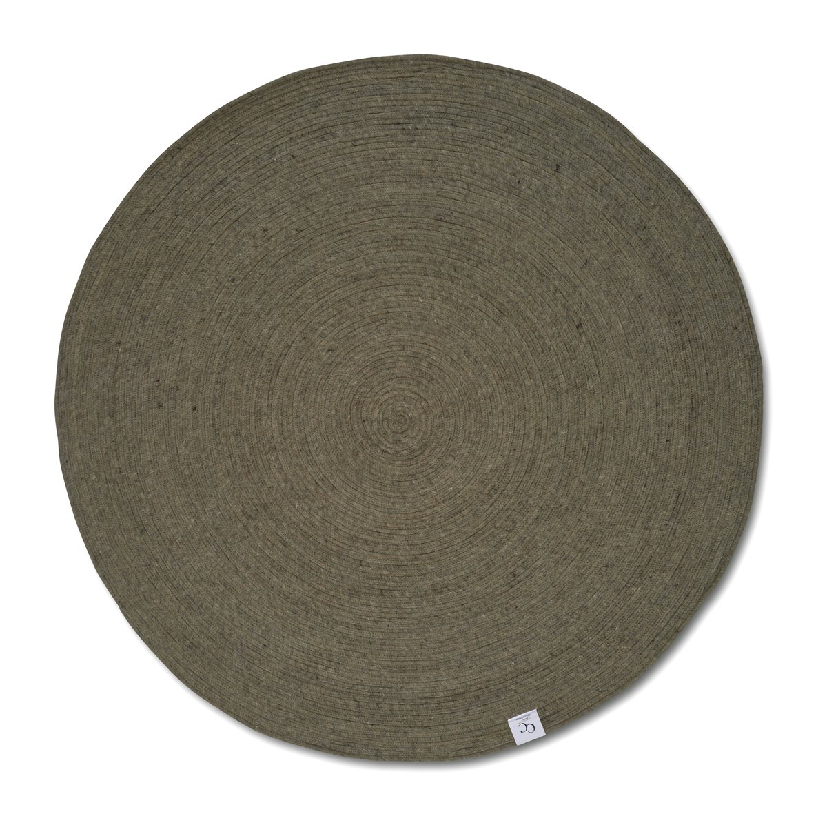 Classic Collection Merino ullteppe rund Ø160 cm Dark green