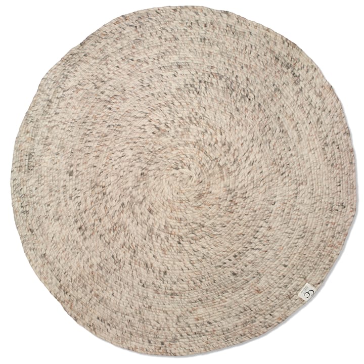 Merino ullteppe rund Ø200 cm, Beige Classic Collection