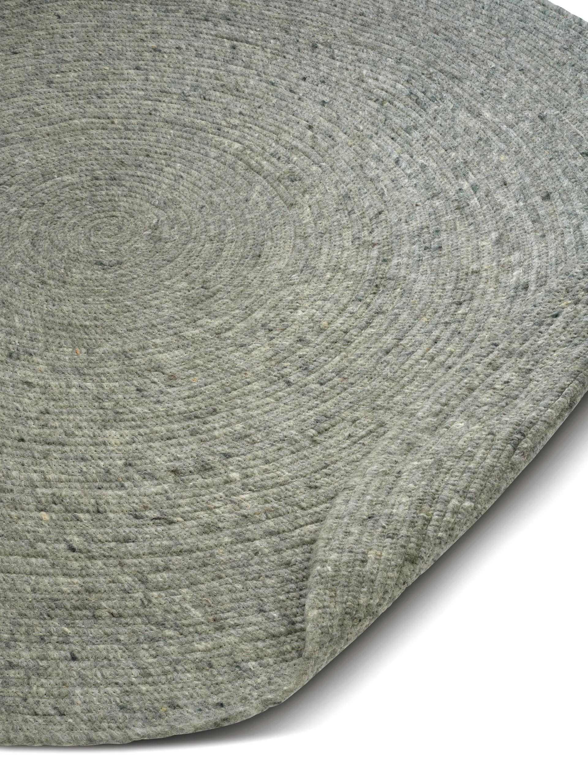 Merino ullteppe rund Ø200 cm, Green Classic Collection