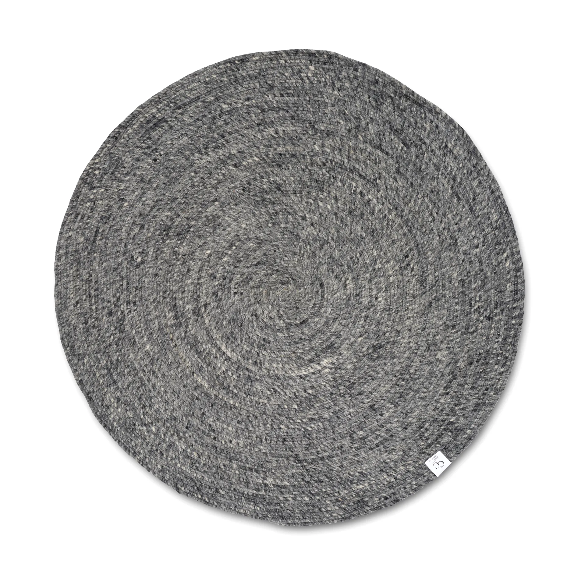 Merino ullteppe rund Ø240 cm, Granit Classic Collection