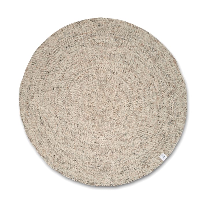 Merino ullteppe rund Ø240 cm - Natural beige - Classic Collection