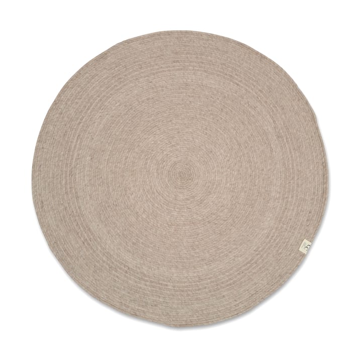 Merino ullteppe rund Ø240 cm - Oat - Classic Collection