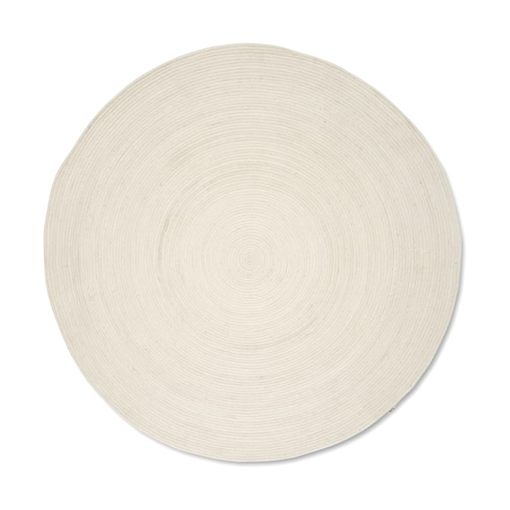 Merino ullteppe rund Ø240 cm - White - Classic Collection