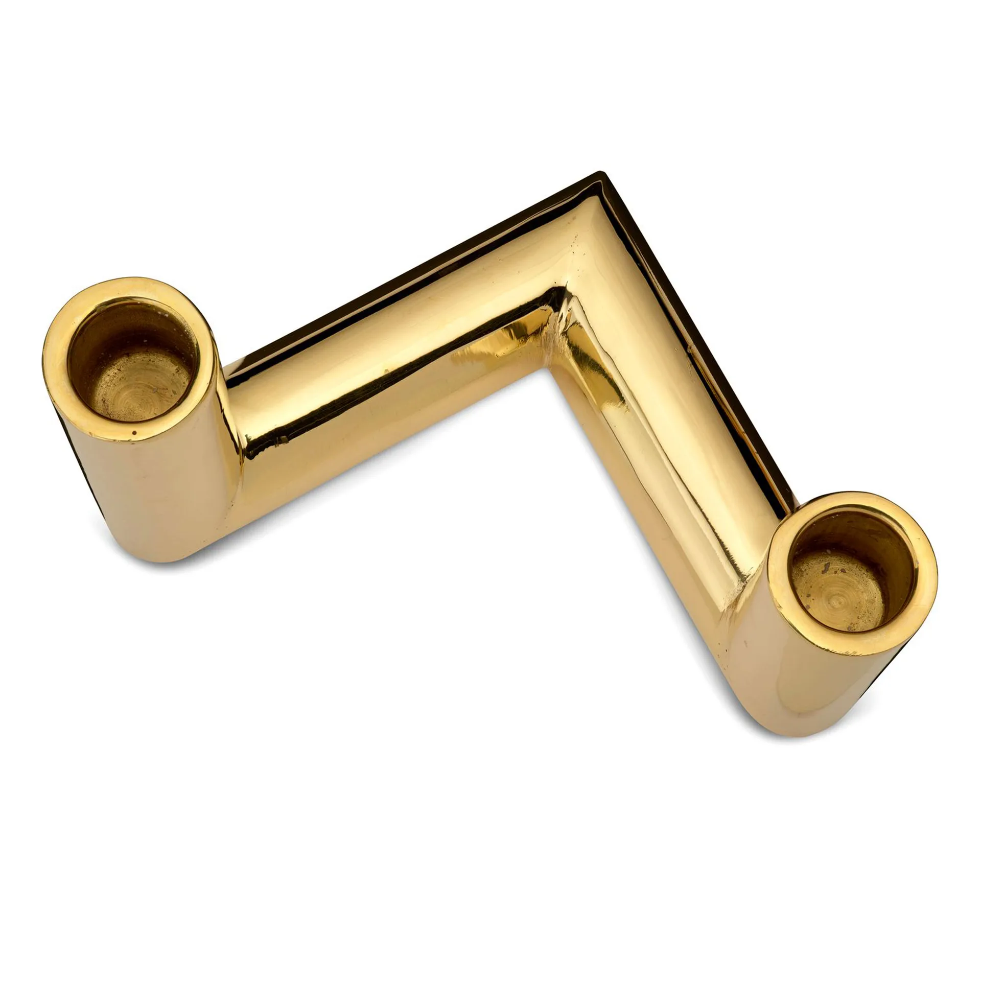 Pipe lysestake 11 cm, Messing Classic Collection