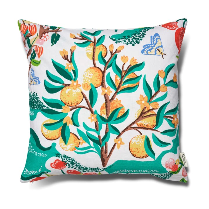 Putetrekk Botanical Orange 50x50 cm - White - Classic Collection