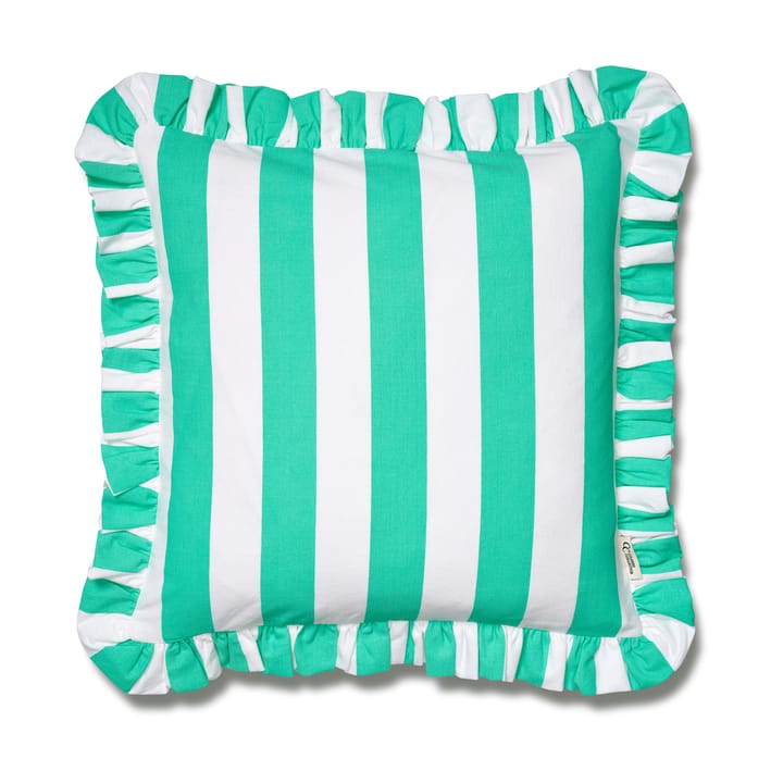 Putetrekk Ruffle Stripes 50x50 cm - Sage - Classic Collection