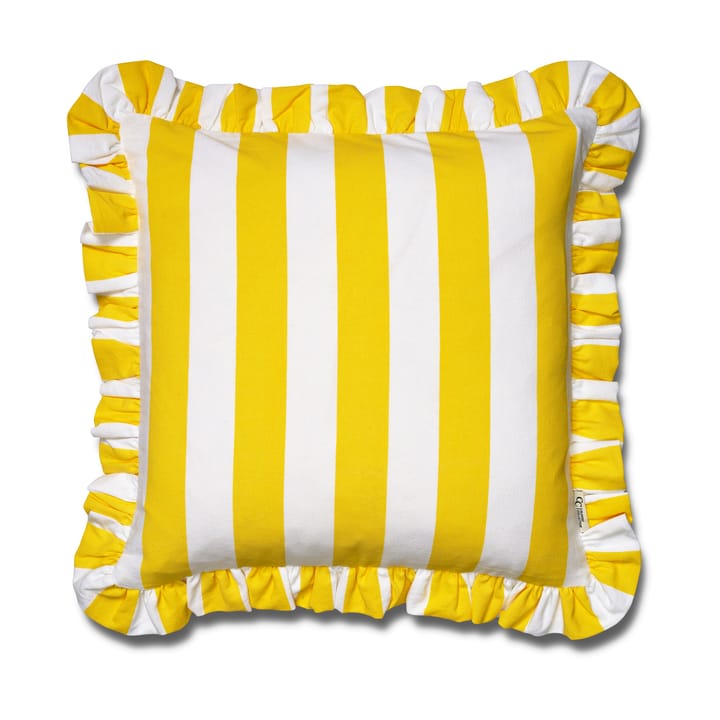 Putetrekk Ruffle Stripes 50x50 cm - Yellow - Classic Collection