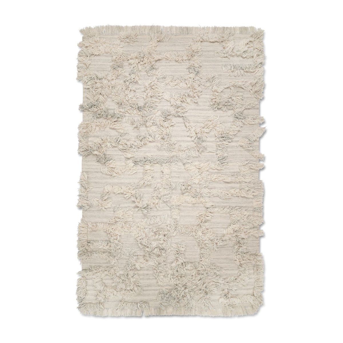 Rio ullteppe 250 x 350 cm Ivory melange