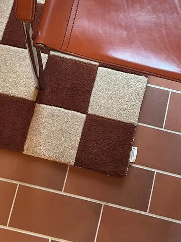 Square dørmatte 60x90 cm - Brown-natur - Classic Collection