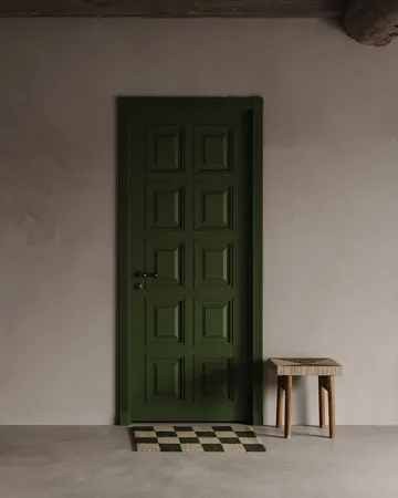 Square dørmatte - Svart-natur, 60x90 cm - Classic Collection