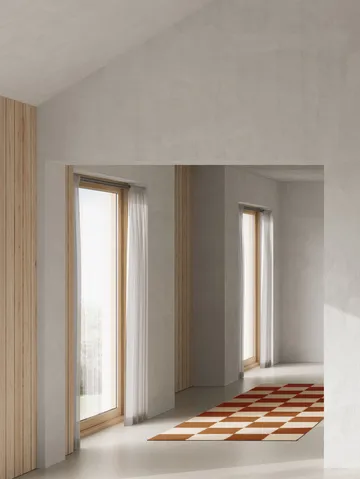 Square løper - Brown-natur, 80x200 cm - Classic Collection