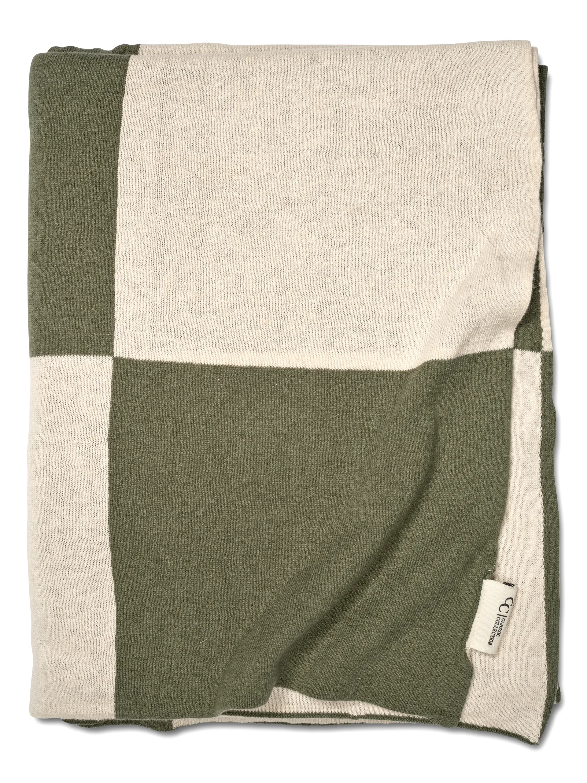 Square pledd 130x170 cm, Grønn Classic Collection