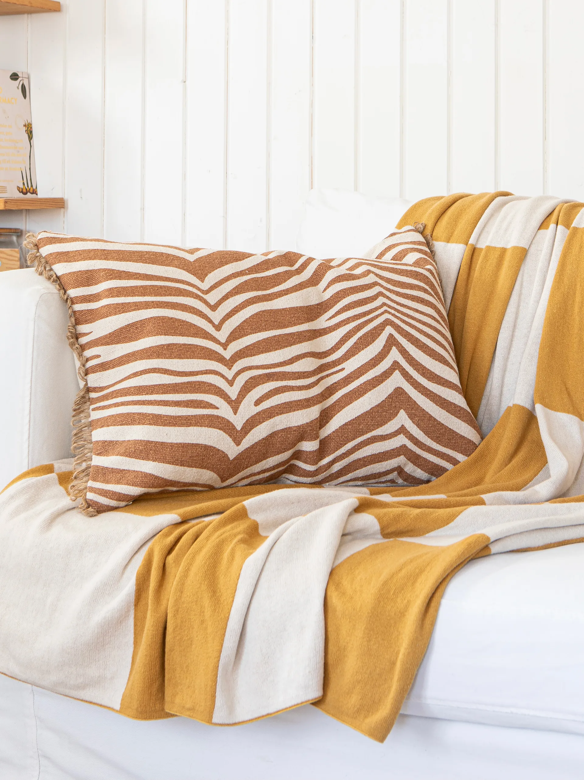 Square pledd 130x170 cm, Gul Classic Collection