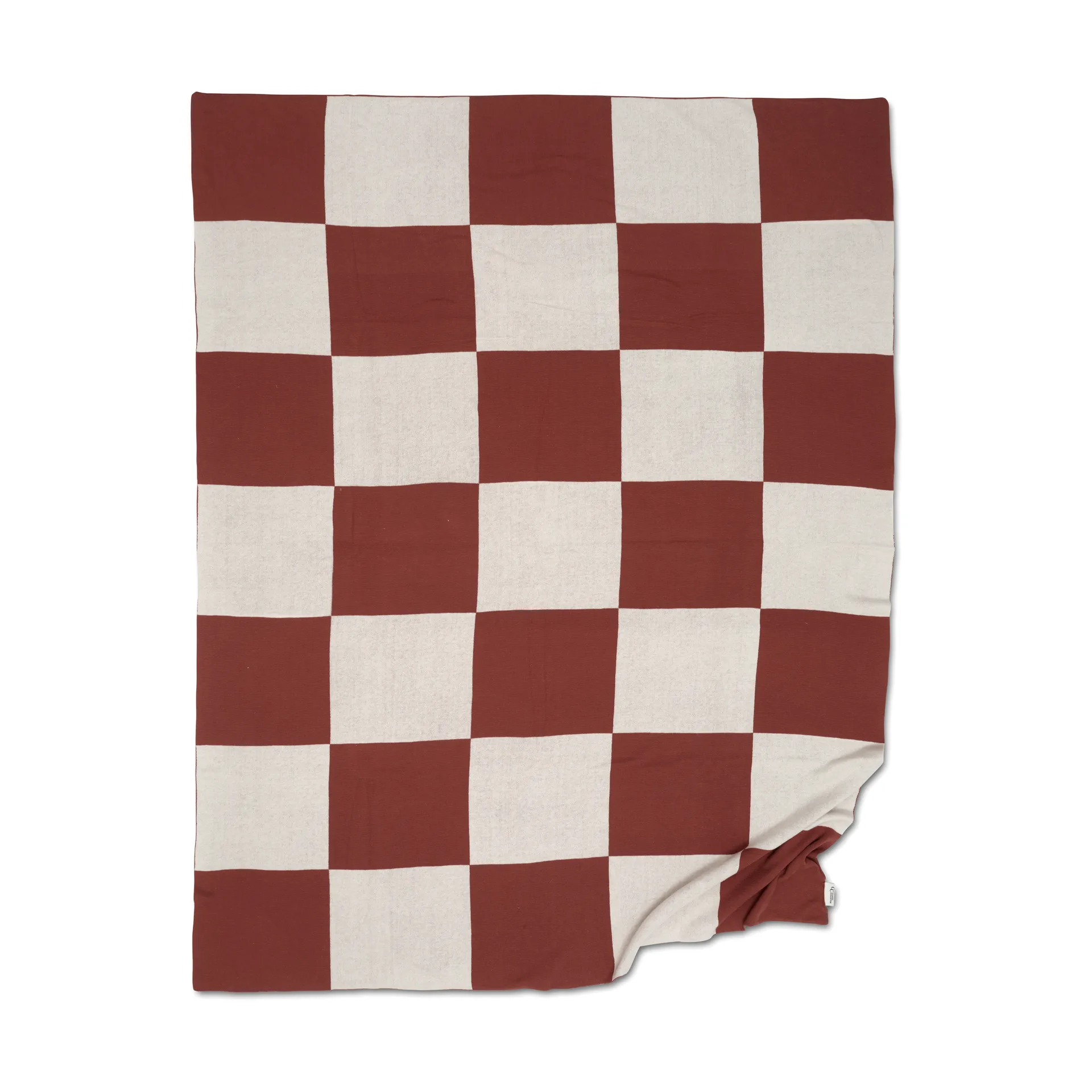 Square pledd 130x170 cm, Mørk Brown Classic Collection