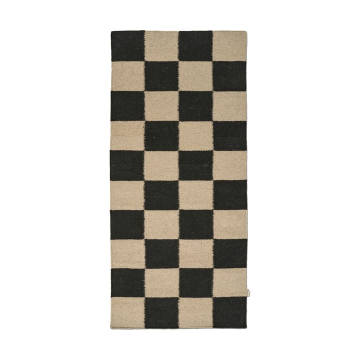 Squares løper - Black-natural, 80x200 cm - Classic Collection