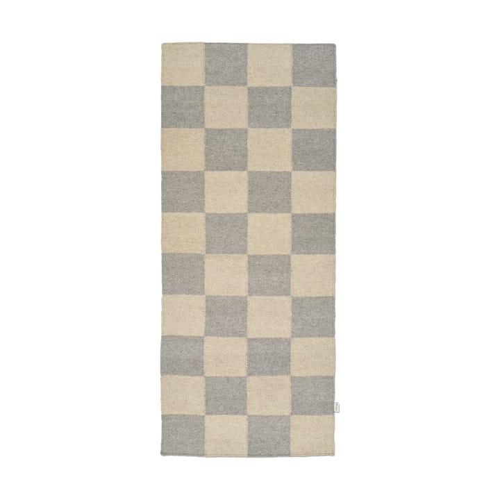 Squares løper - Grey-natural, 80x200 cm - Classic Collection